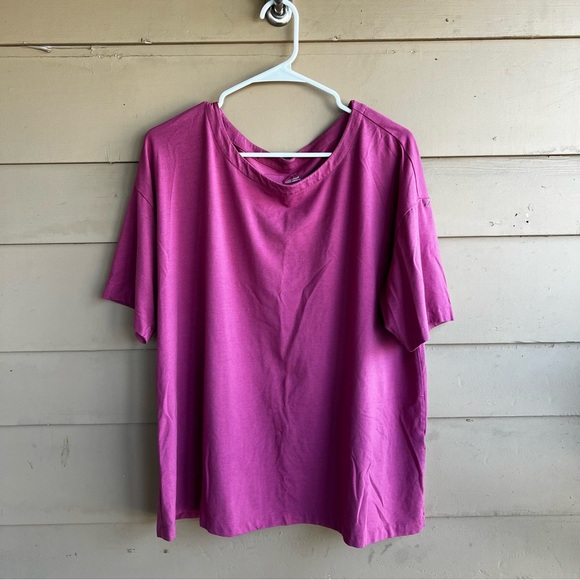 J. Jill Luxe Supima Cotton Elbow Sleeve Tee - Size XL - Modest Casual Minimalist - Picture 1 of 4